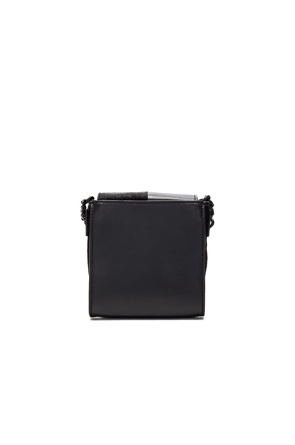 KENDALL + KYLIE Violet Crossbody in Black Smooth Leather & Pony Hair
