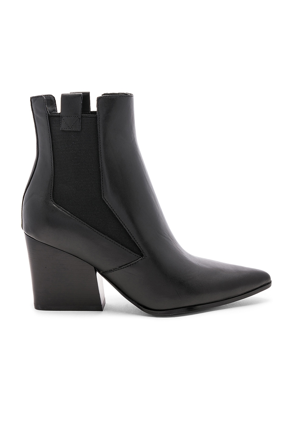 KENDALL + KYLIE Finigan Bootie in Black Leather | REVOLVE