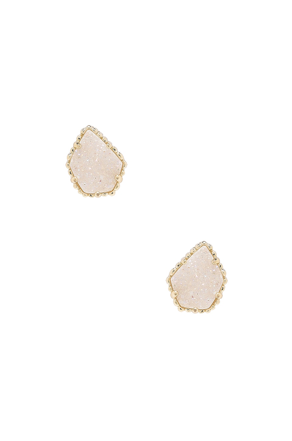 Orecchini A Perno Kendra Scott Tessa In Tono Oro Con Drusy Quarzo – Nuovi Senza Etichette - Foto 3