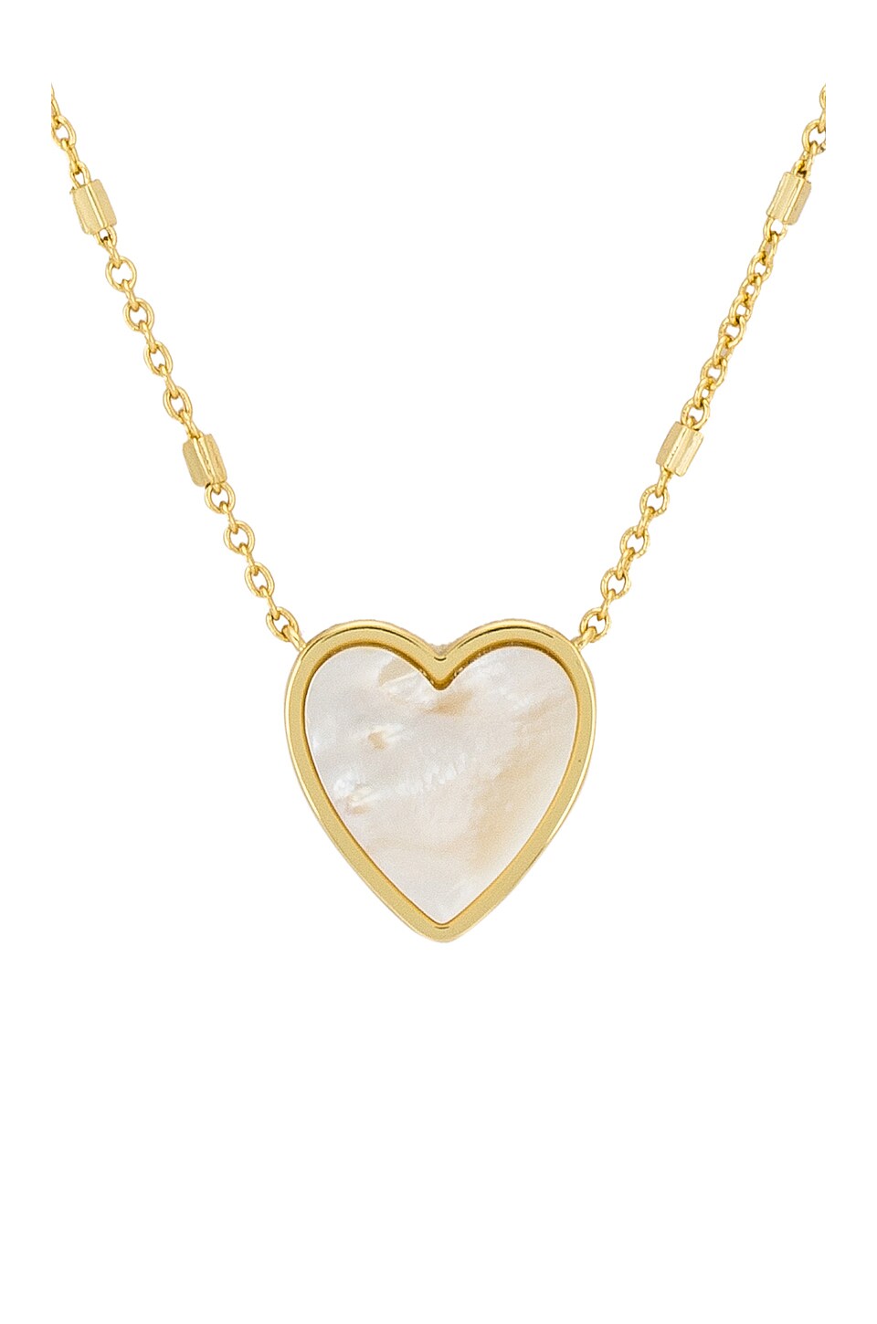 Kendra Scott Heart Pendant Necklace in Gold Ivory Mother Of Pearl