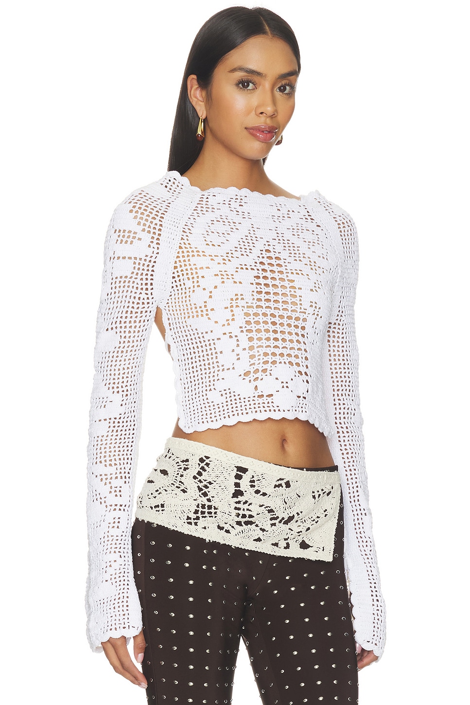 Talia Crochet Blouse - thumbnail 3