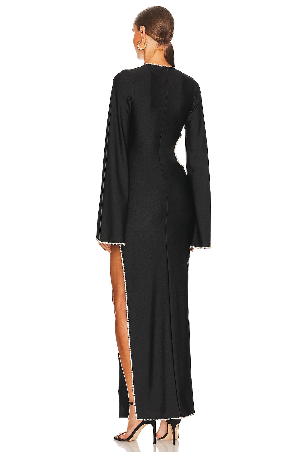 maxi black leather dress Maxi Leather Shirt Dress 0