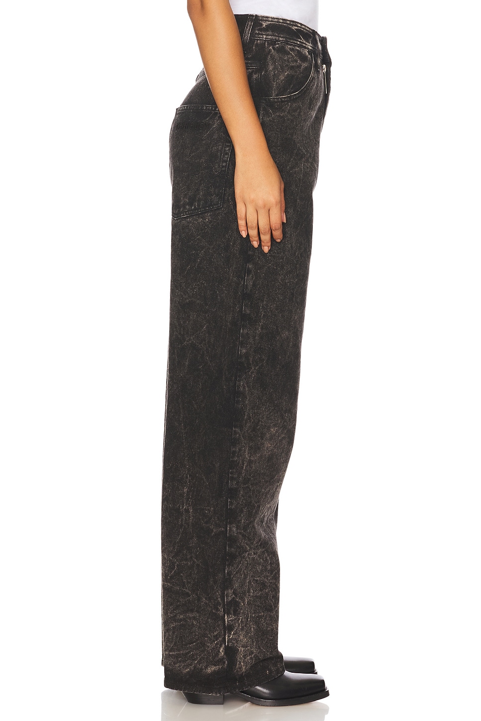 Elio Dyed Wide Leg Jeans - Thumbnail 3