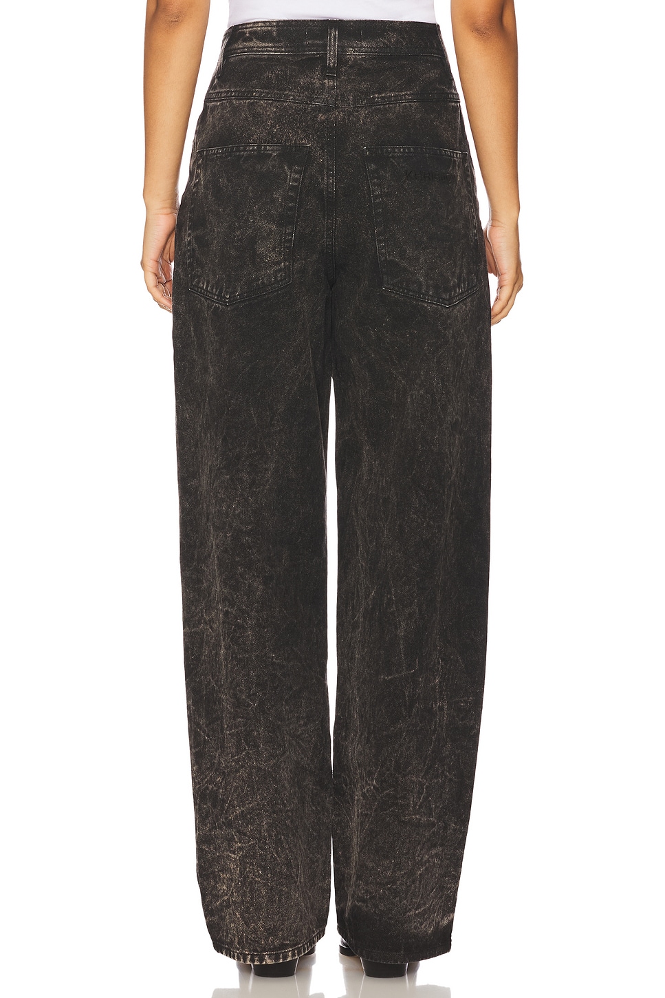 Elio Dyed Wide Leg Jeans - Thumbnail 4