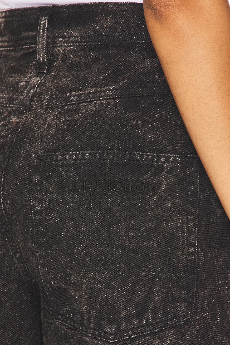 Elio Dyed Wide Leg Jeans - Thumbnail 6