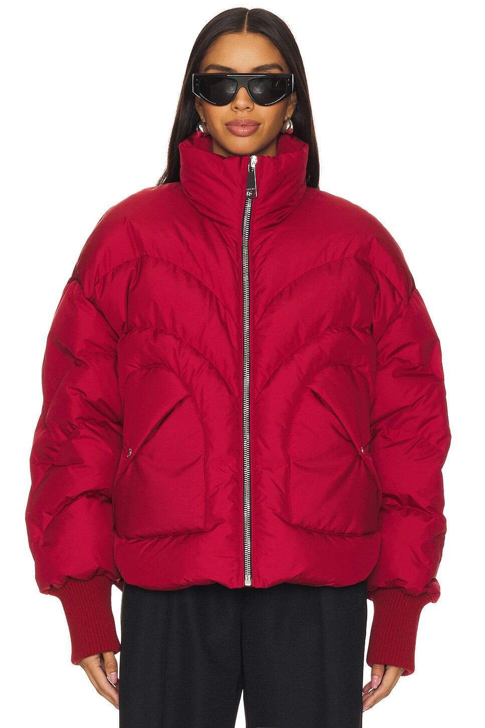 Khrisjoy Corazon Puffer Jacket in Ruby Red | REVOLVE