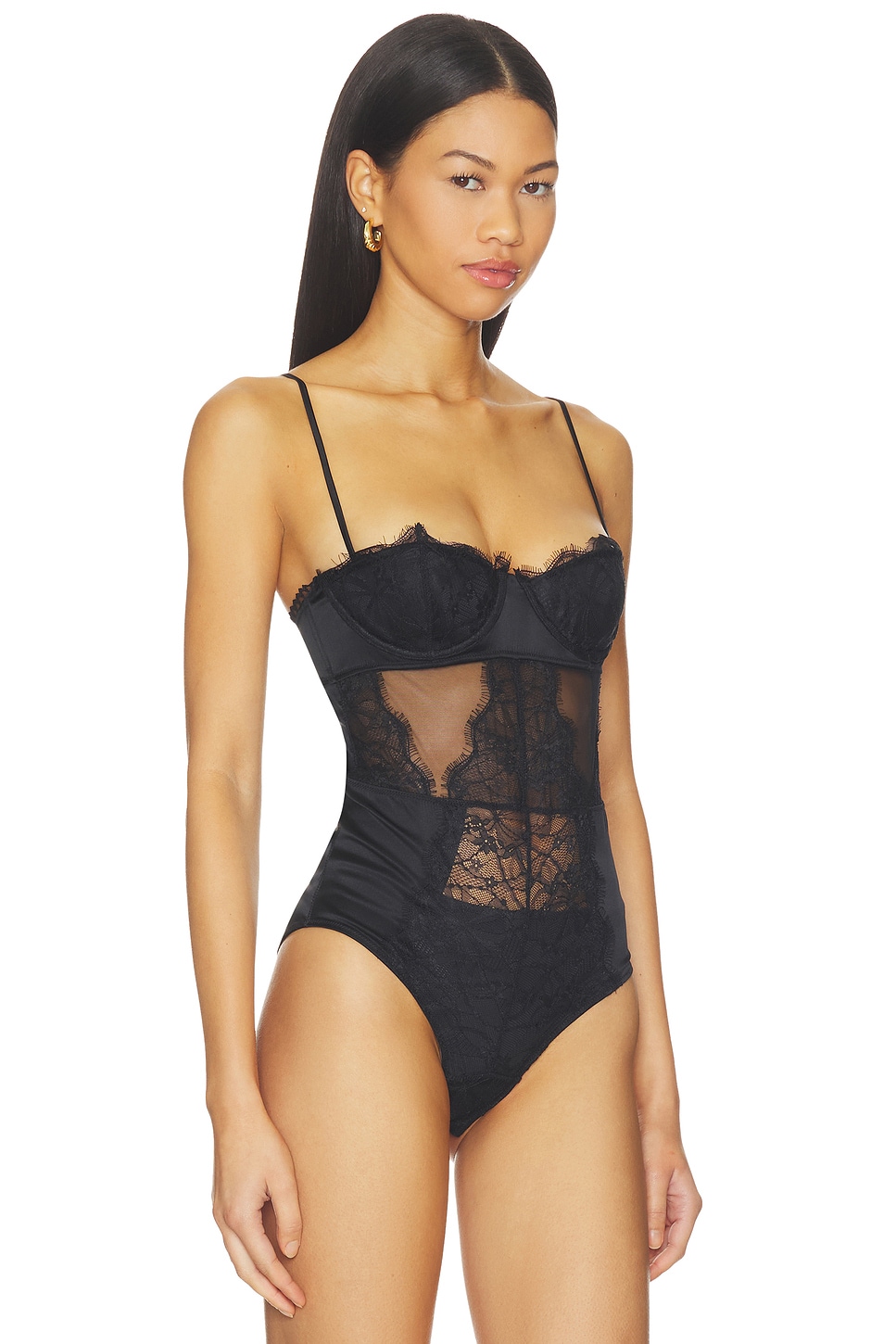 Kiki de Montparnasse Agnes Galloon Lace Bodysuit