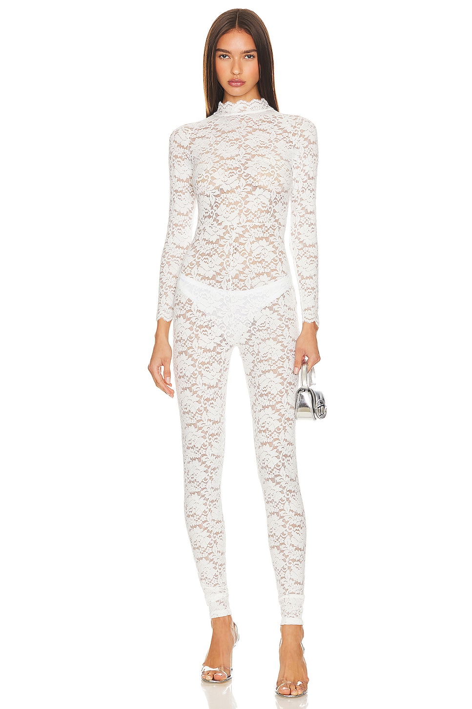 Kim Shui Lace Jumpsuit in White