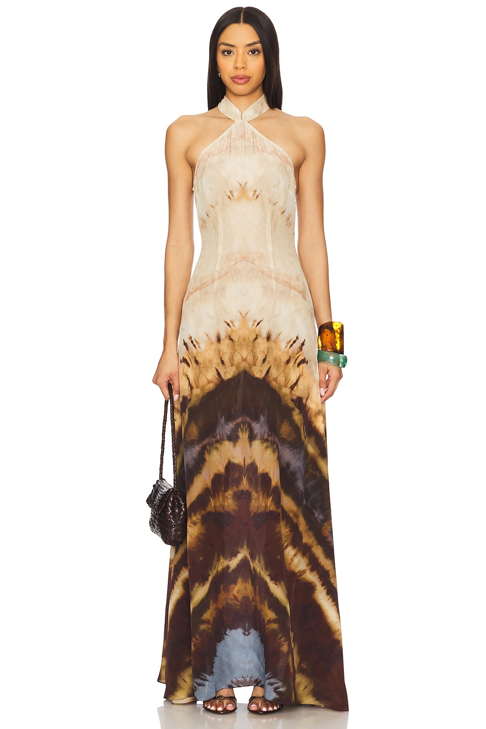 Silk Halter Dress