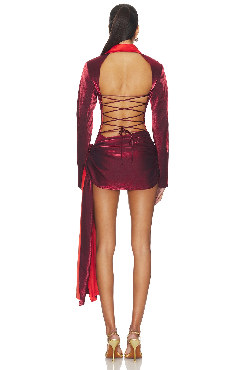 Kim Shui Jelixa Zip Up Wrap Blazer Dress