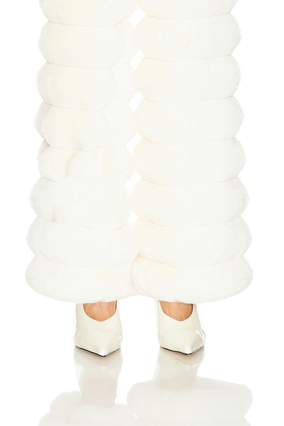 パンツ viavanda FAKE FUR STRAIGHT PANTS FAKE FUR STRAIGHT PANTS / IVORY – VIAVANDA