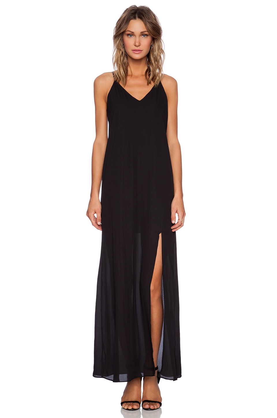 krisa Cami Maxi Dress in Black | REVOLVE