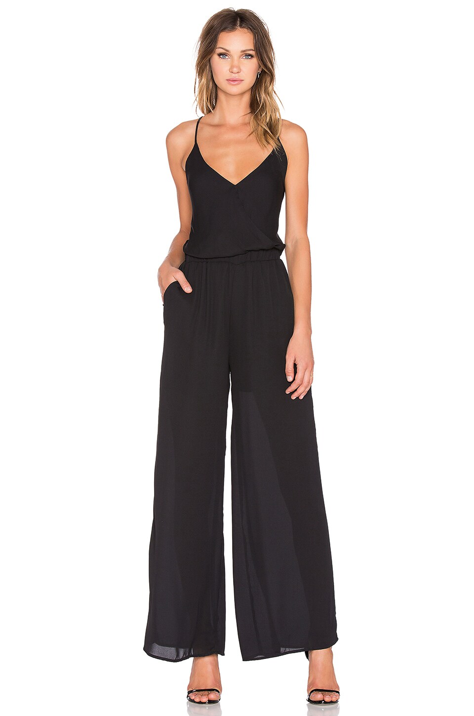 krisa Crossback Jumpsuit in Black | REVOLVE