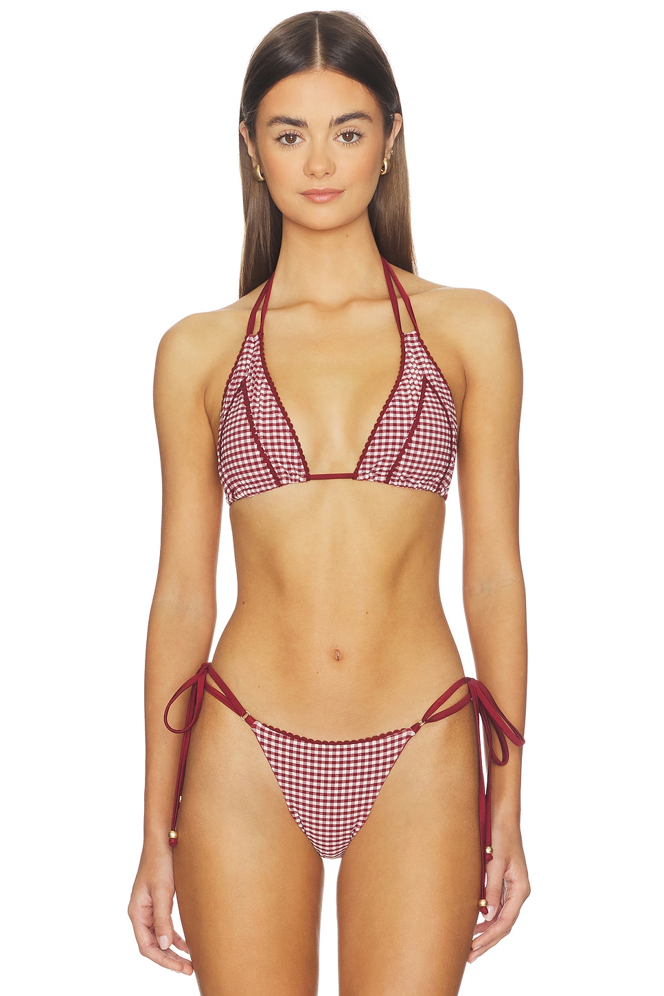 Decorative Panel Halter Bikini Top