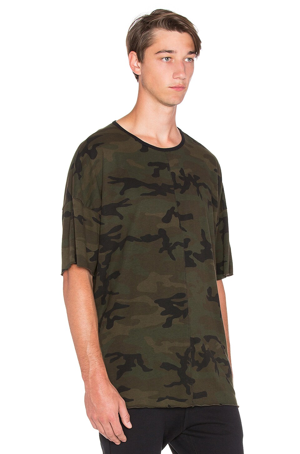 Daniel Patrick Oversized Tee in Camo