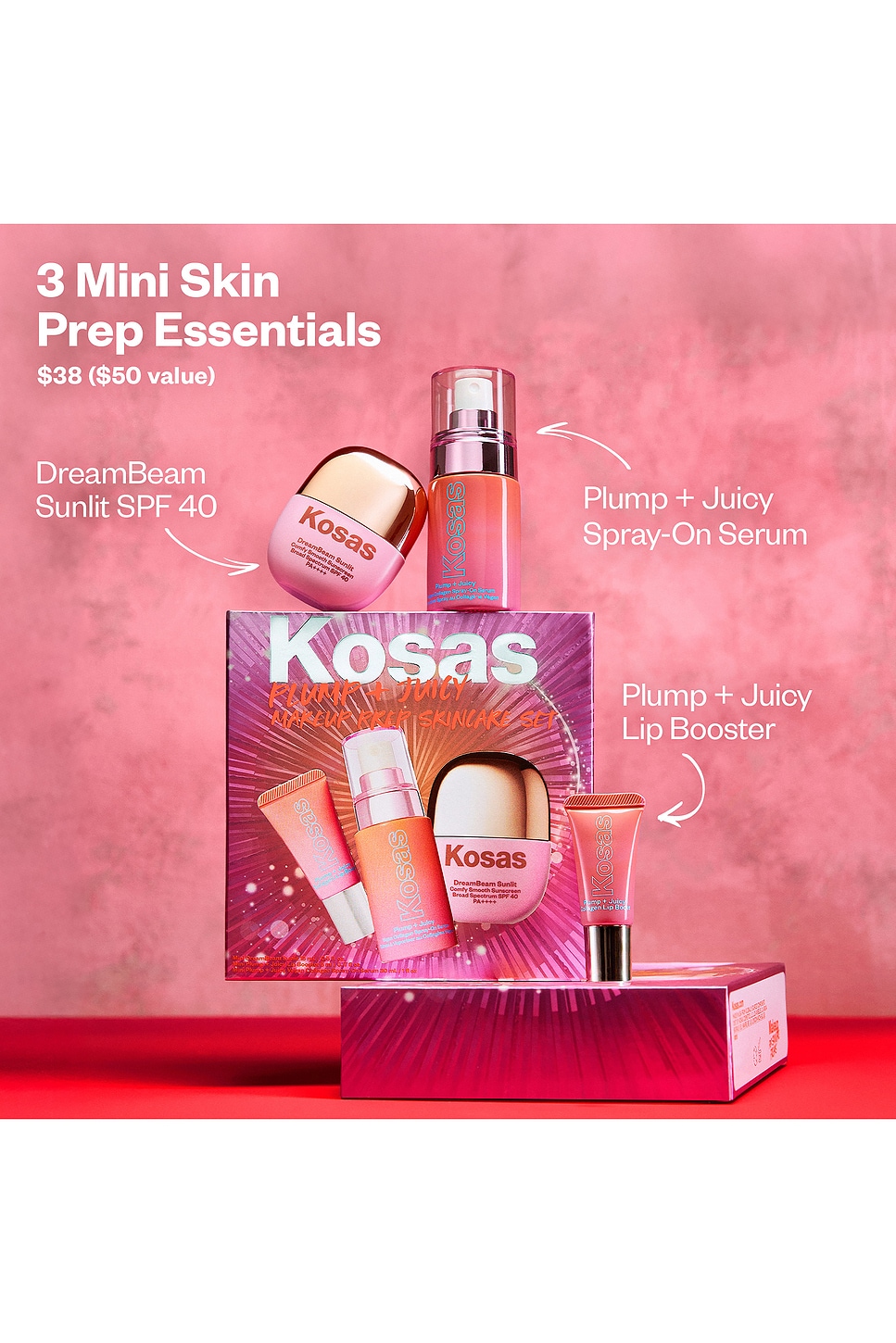 Plump + Juicy Makeup Prep Skincare Set