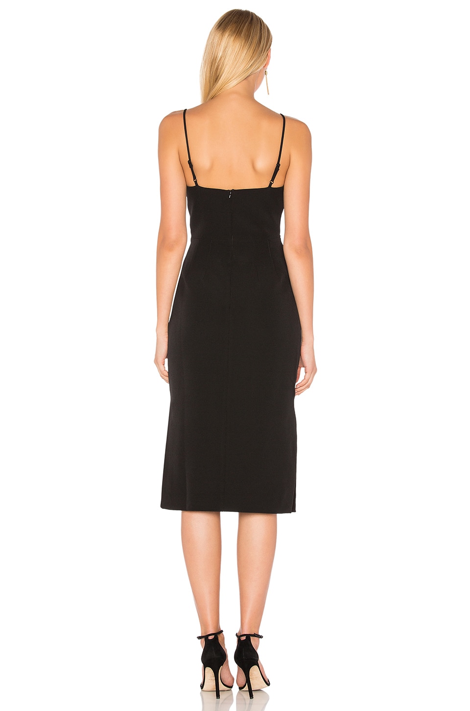 keepsake tryst midi dress black