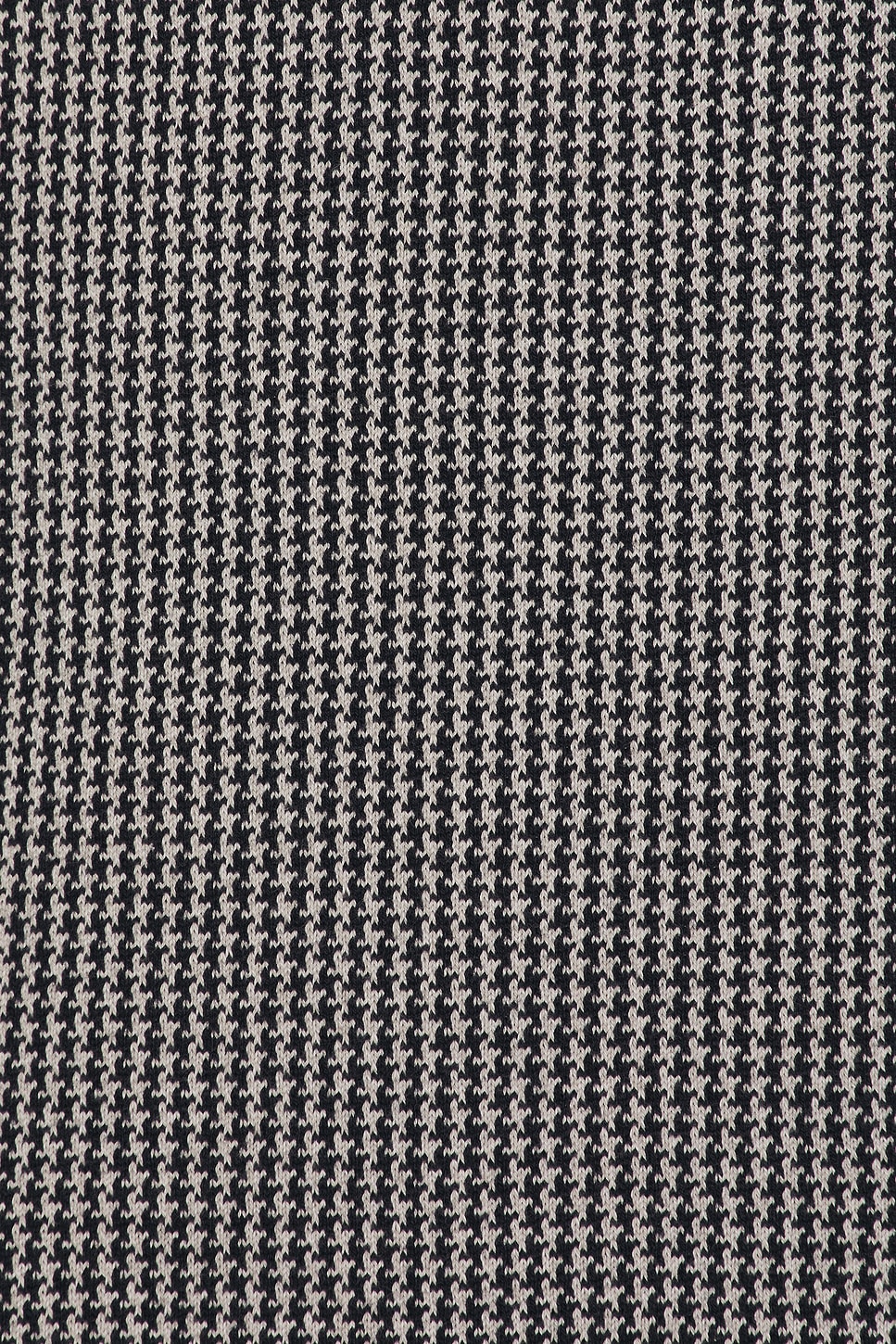 Houndstooth Jacquard Knit Rugby Polo - Thumbnail 3