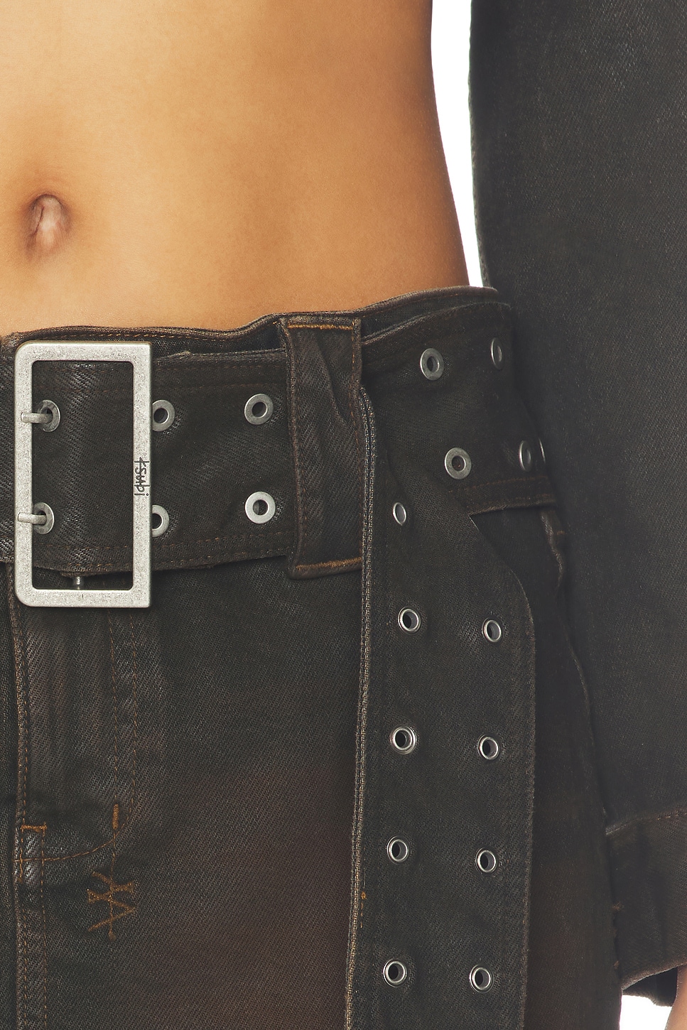 KSUBI Micro Mini Belted Skirt