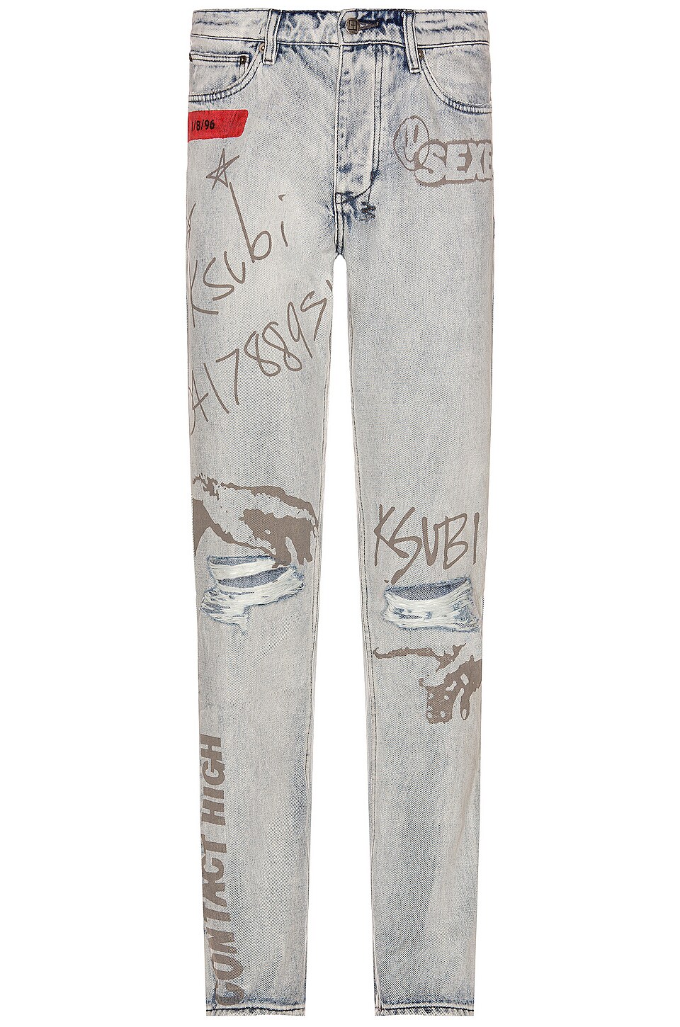 Ksubi Chitch Flyer Thrashed en Denim