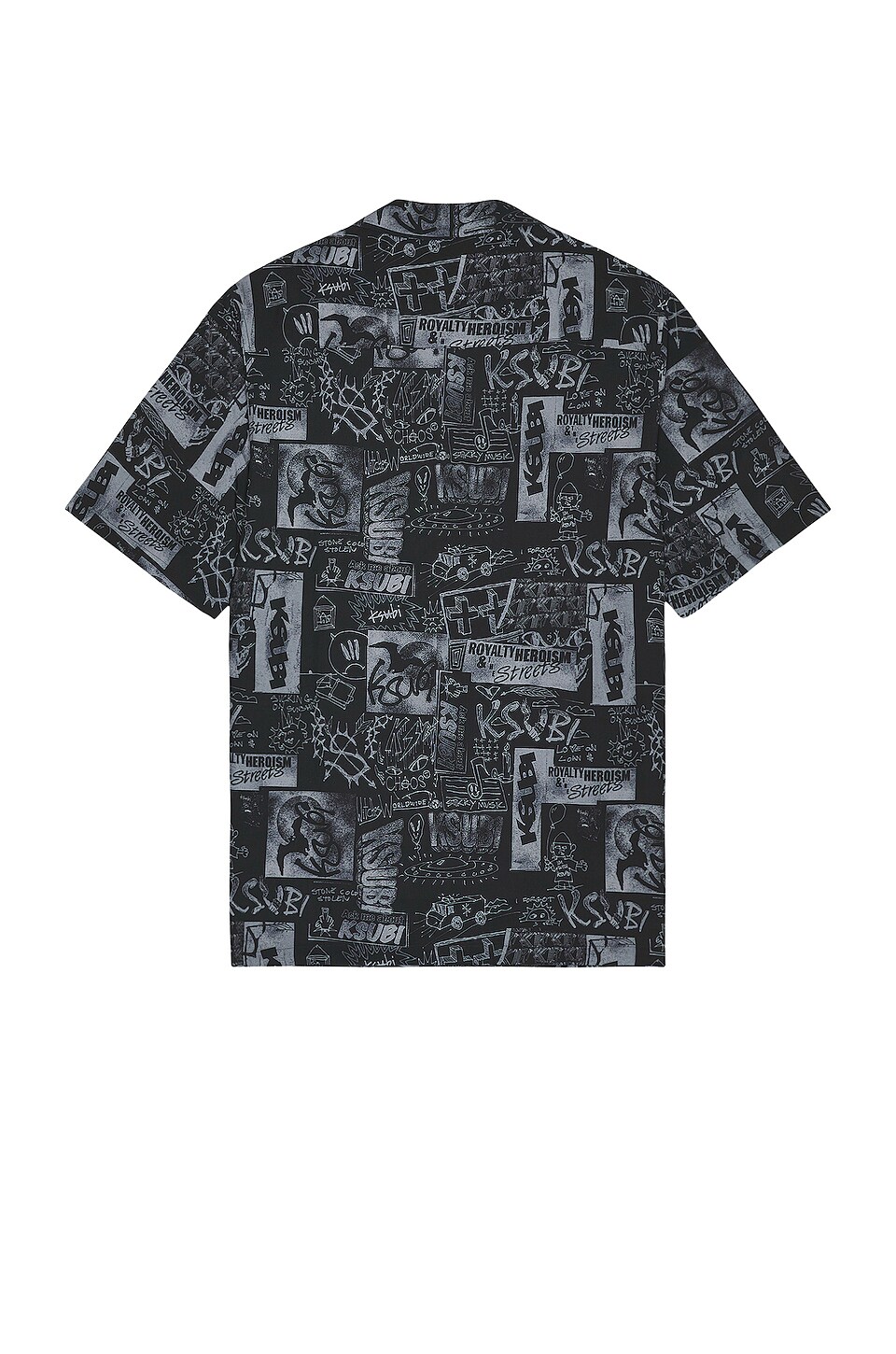 Ksubi Mash Up Resort Shirt in Black