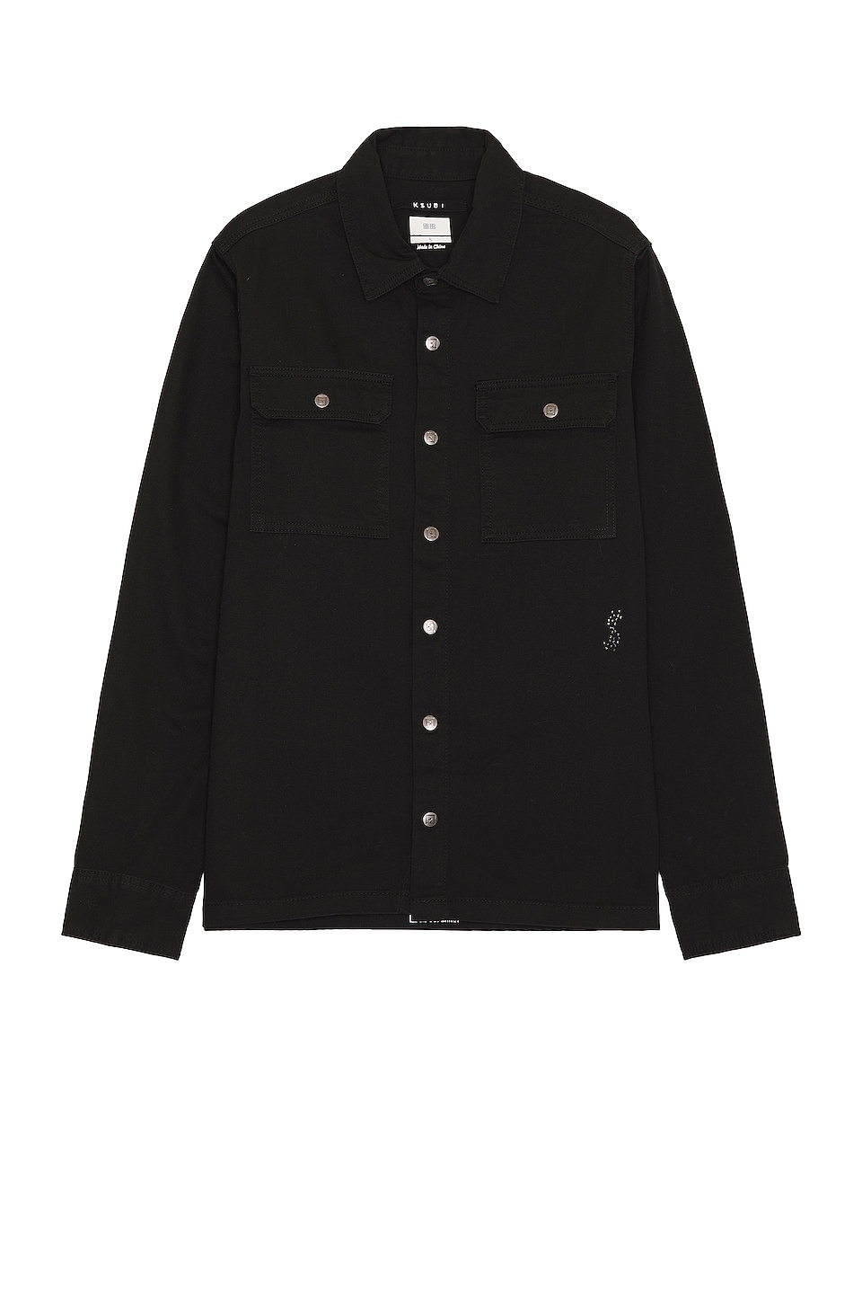 Ksubi Krystal Paradox Long Sleeve Shirt in Black | REVOLVE