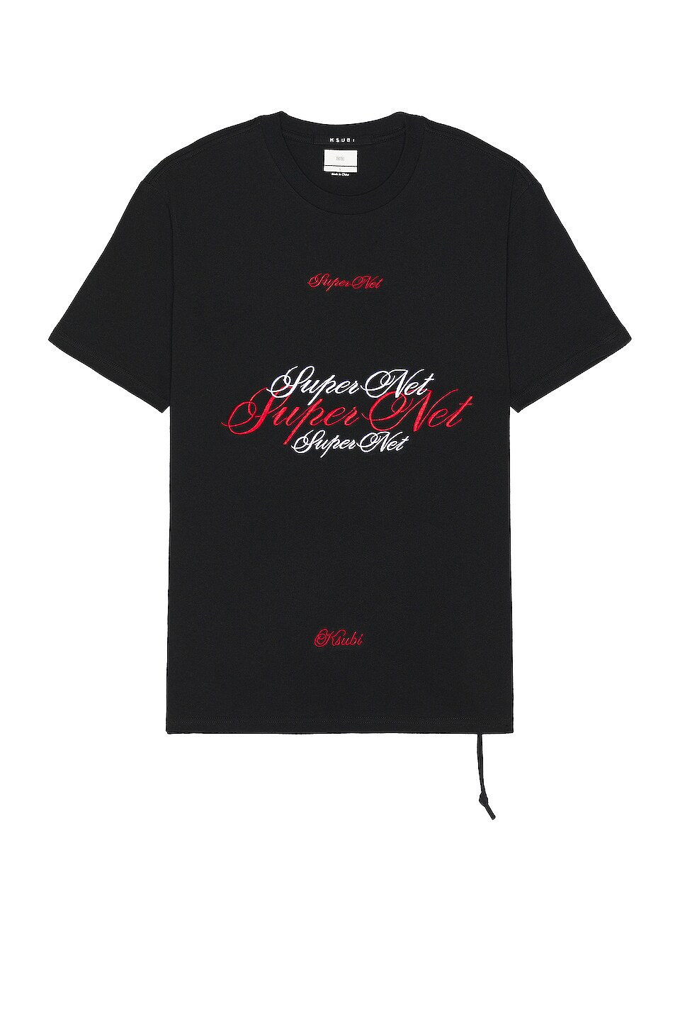 Ksubi Scripted Kash Tee en Black & Red