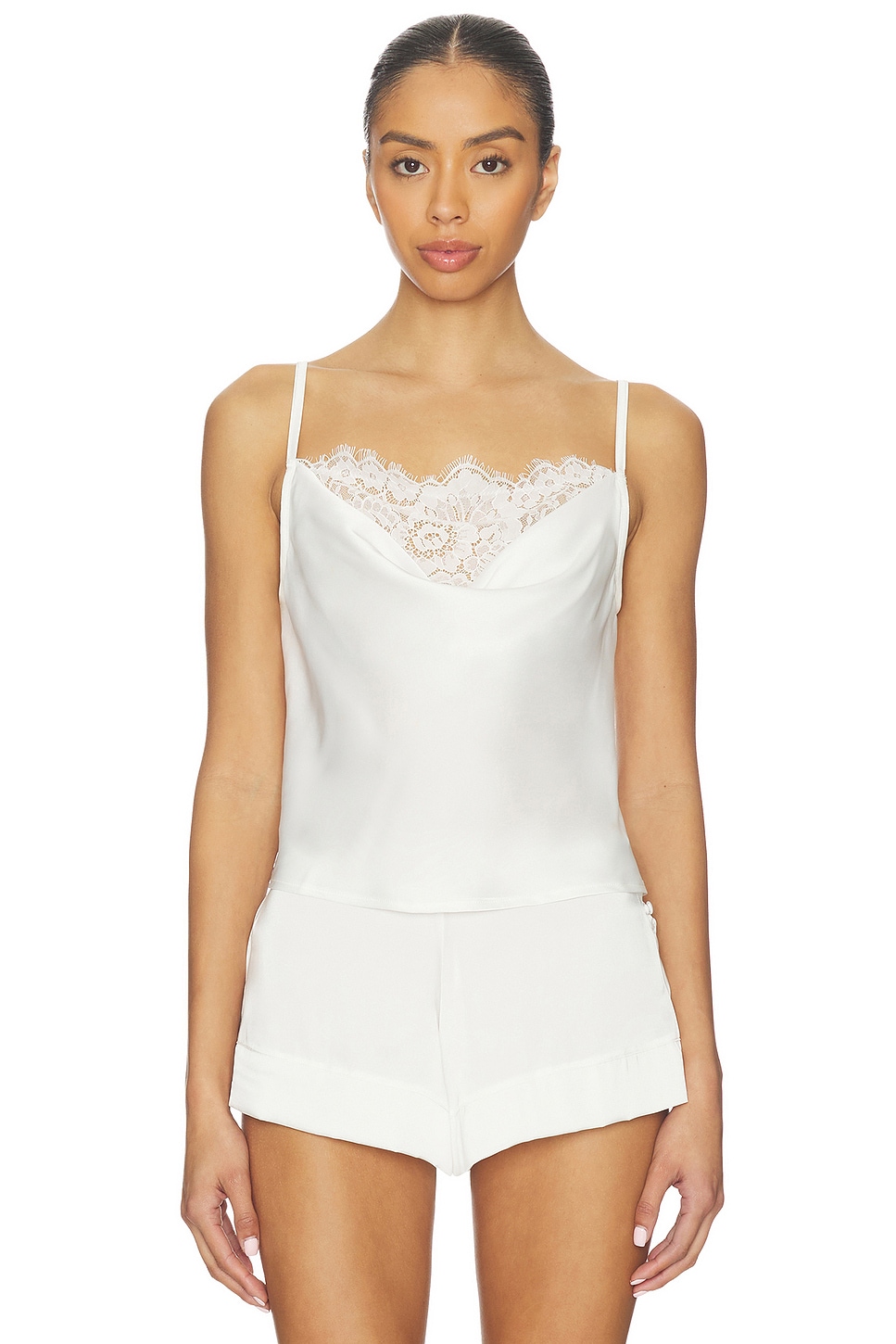KAT THE LABEL Billie Camisole Top in Ivory | REVOLVE