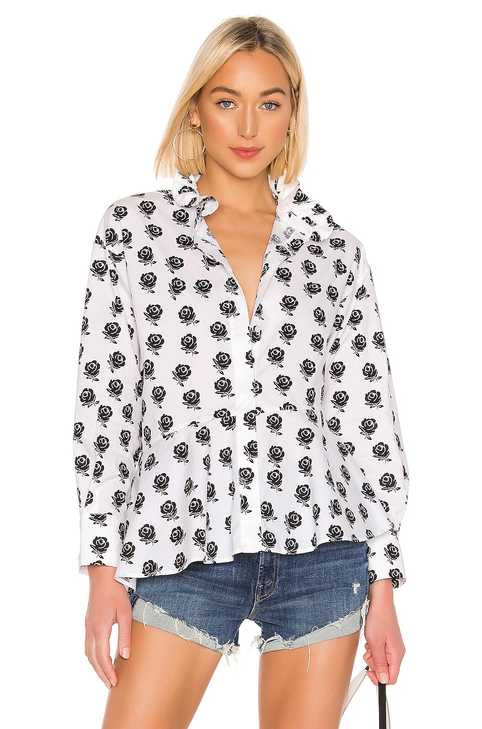 kenzo ruffle shirt