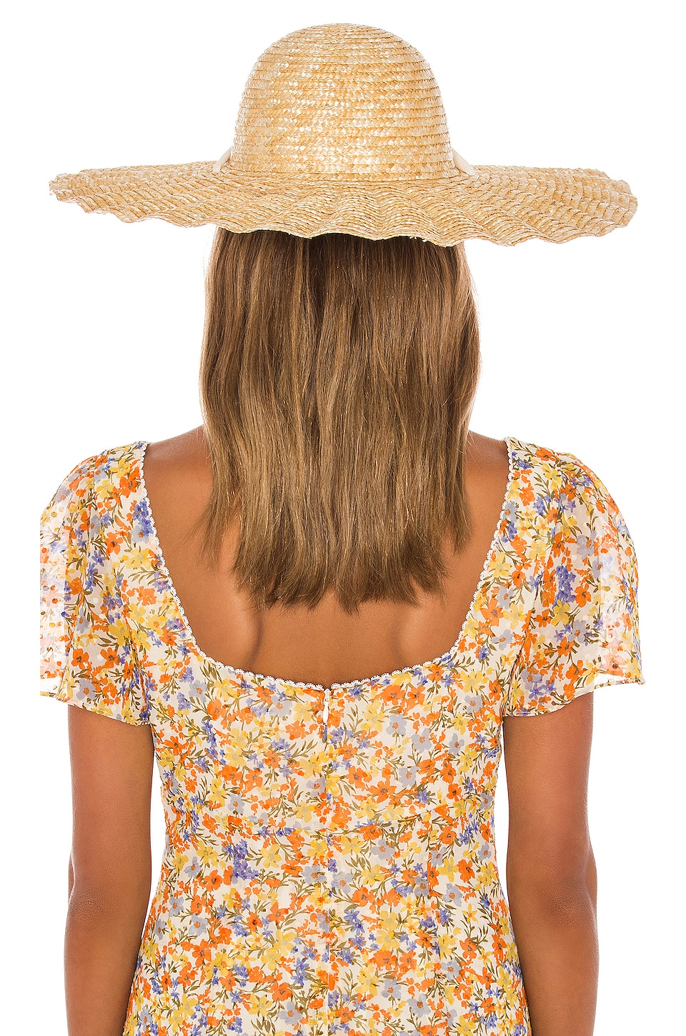 Lack of Color Scalloped Dolce Hat in Natural