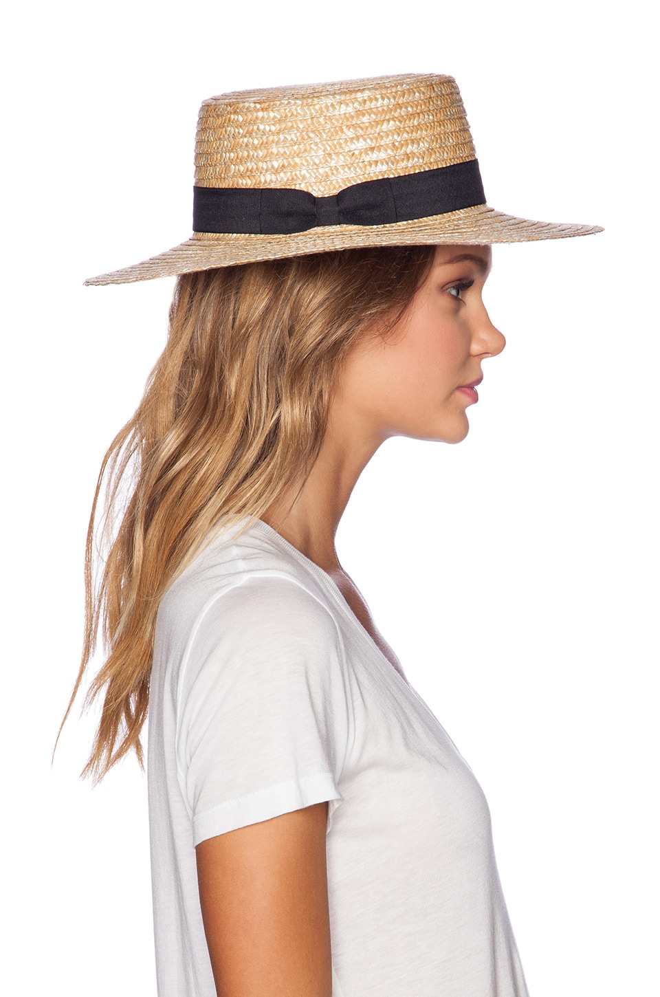 Lack of Color The Spencer Boater Hat in Natural Straw