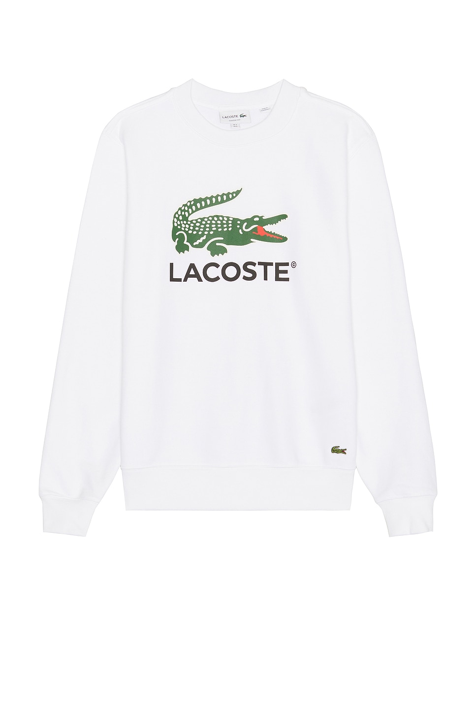 Lacoste white sweatshirt on sale