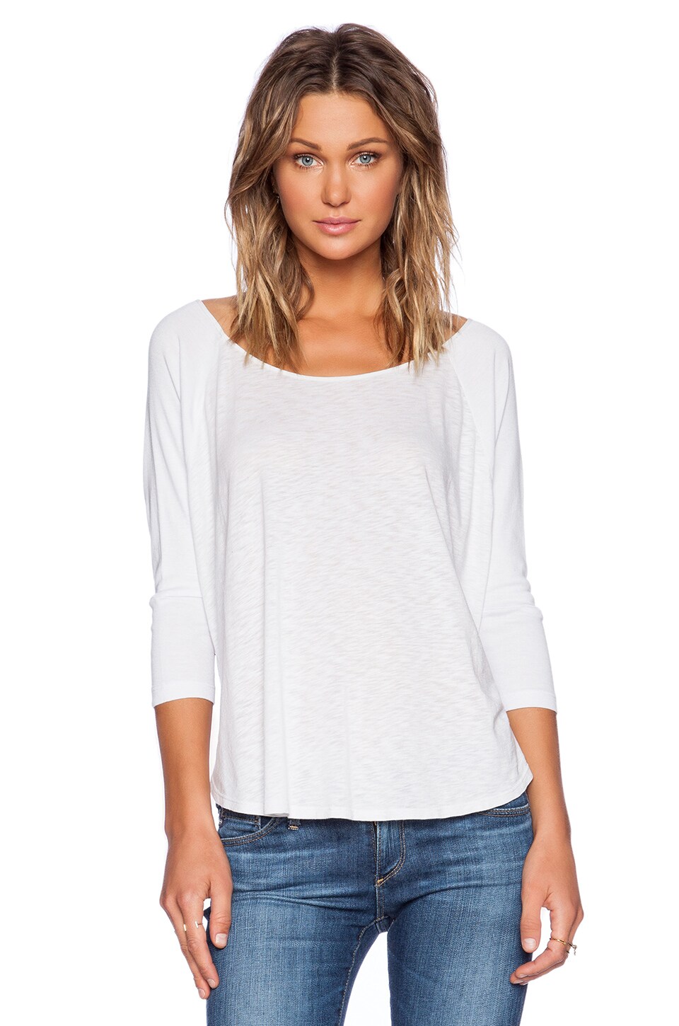 LACAUSA Raglan Top in Lighthouse | REVOLVE