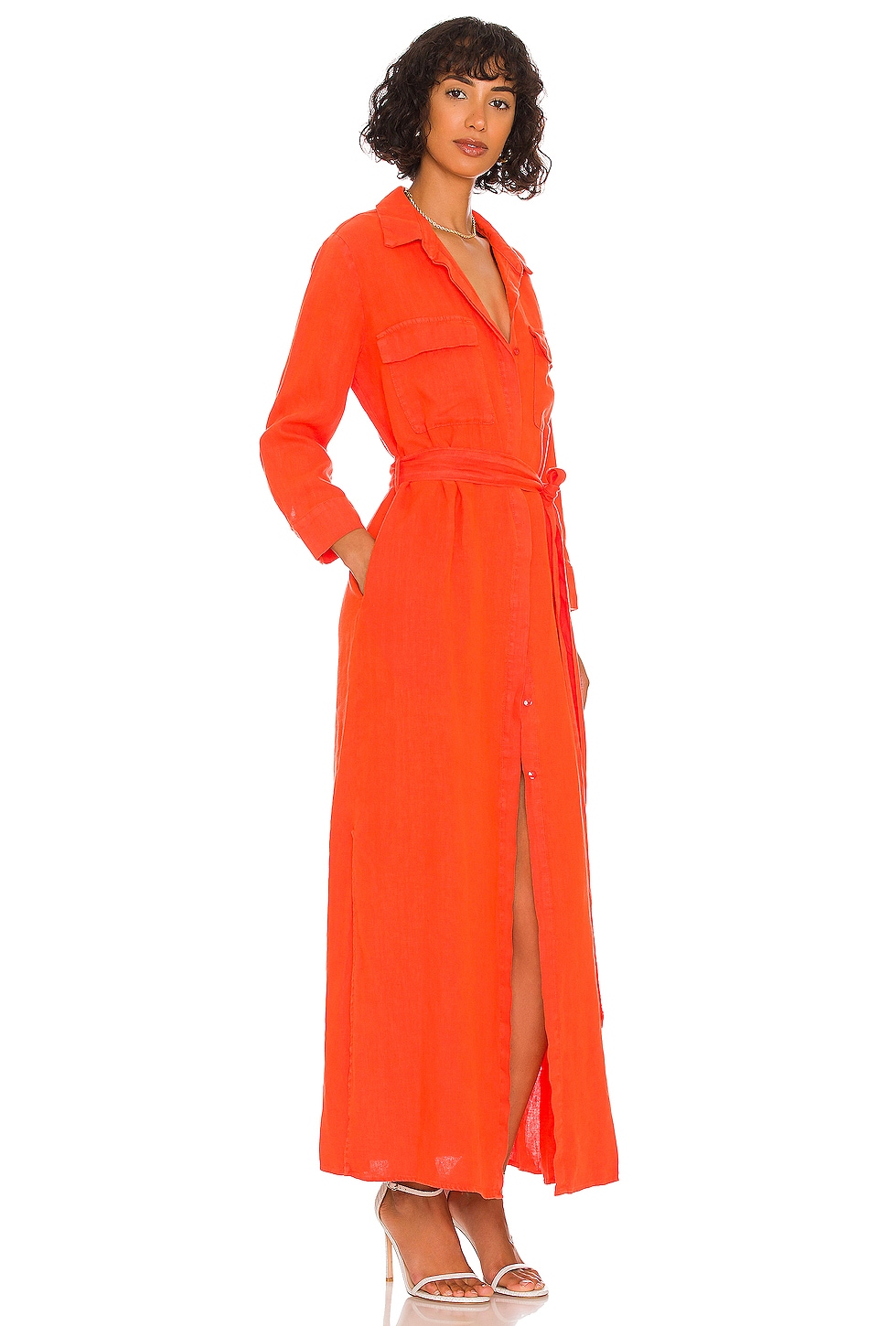 L'AGENCE Cameron Long Shirt Dress