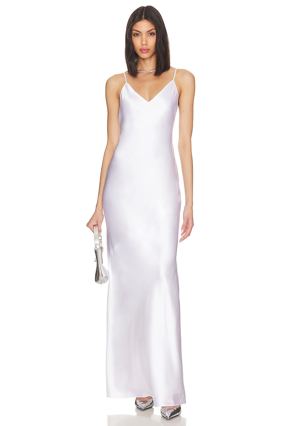 NILI LOTAN Cami Gown in Ivory