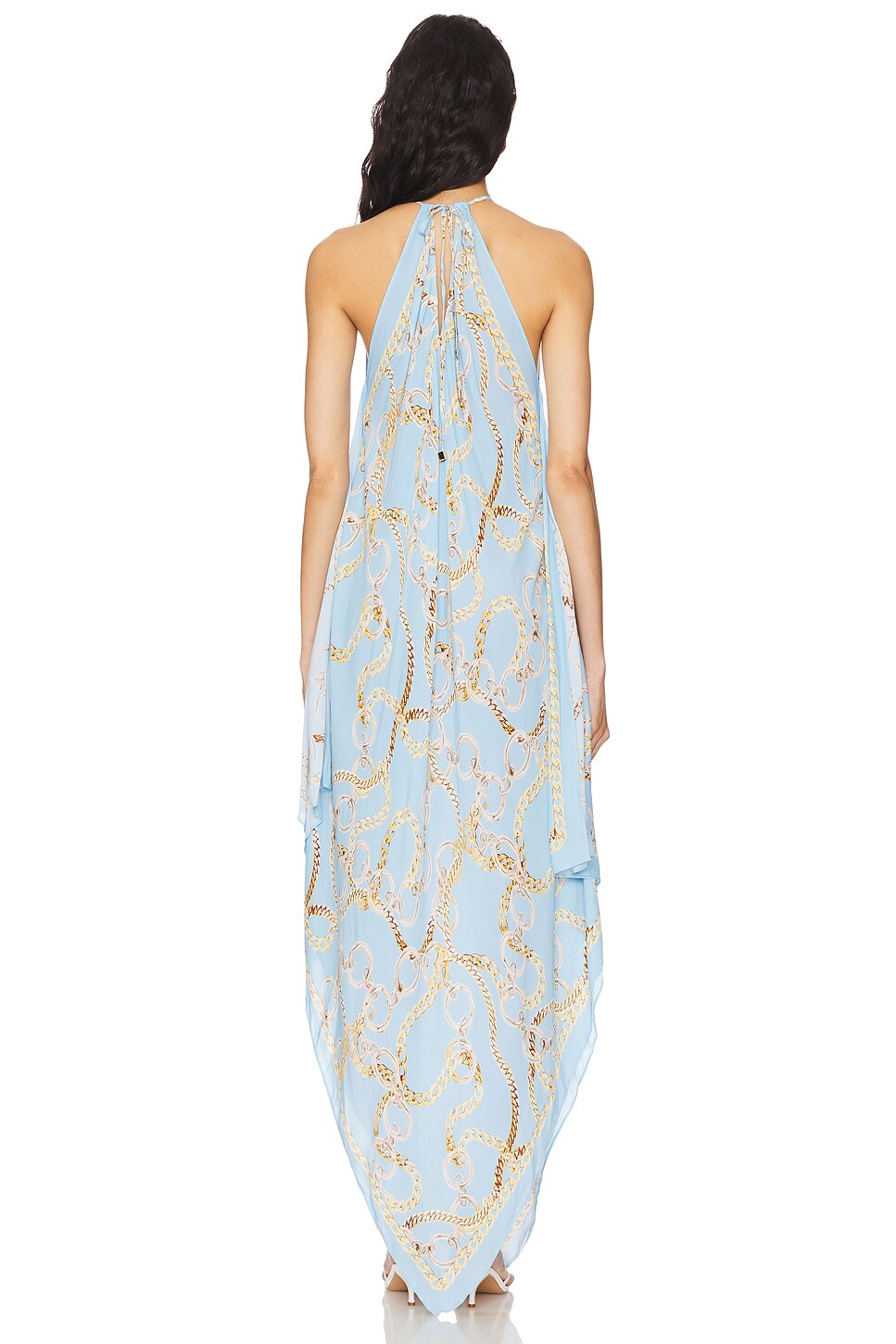 Elise Chain Halter Midi Dress