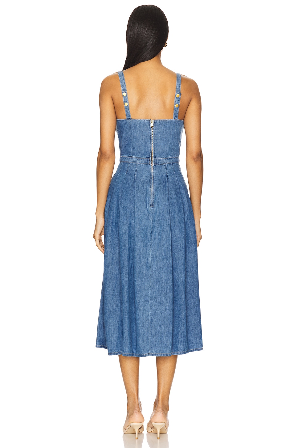 L'AGENCE Esmeralda Pinafore Dress in Stokes