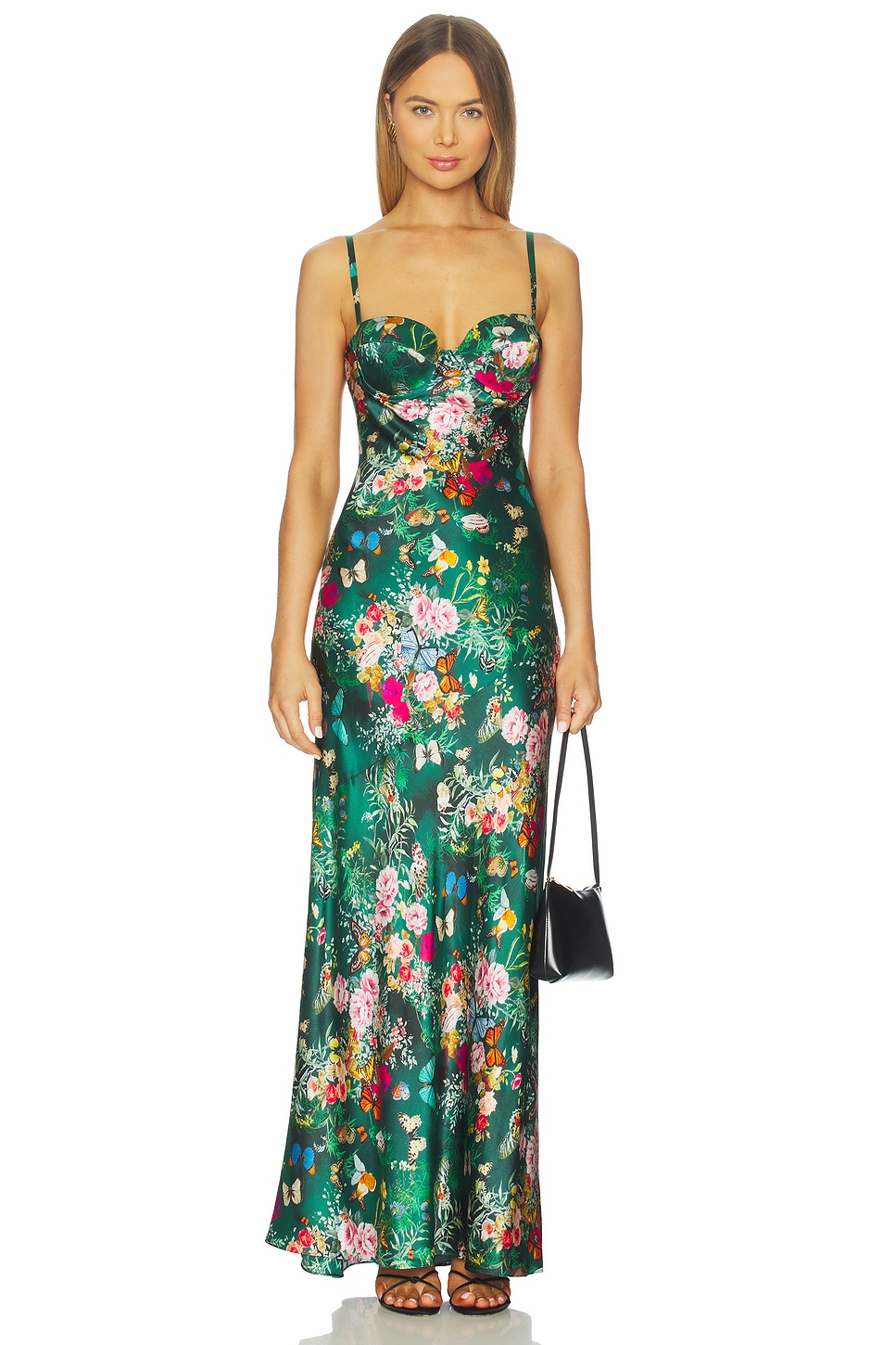 L'AGENCE Sayla Maxi Dress in Charonda Butterfly | REVOLVE