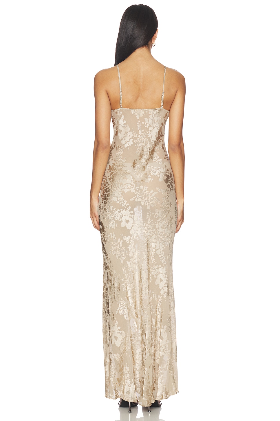slim fit dress slacks Marsoni MV1382 Prom Dress - Gold-Blue