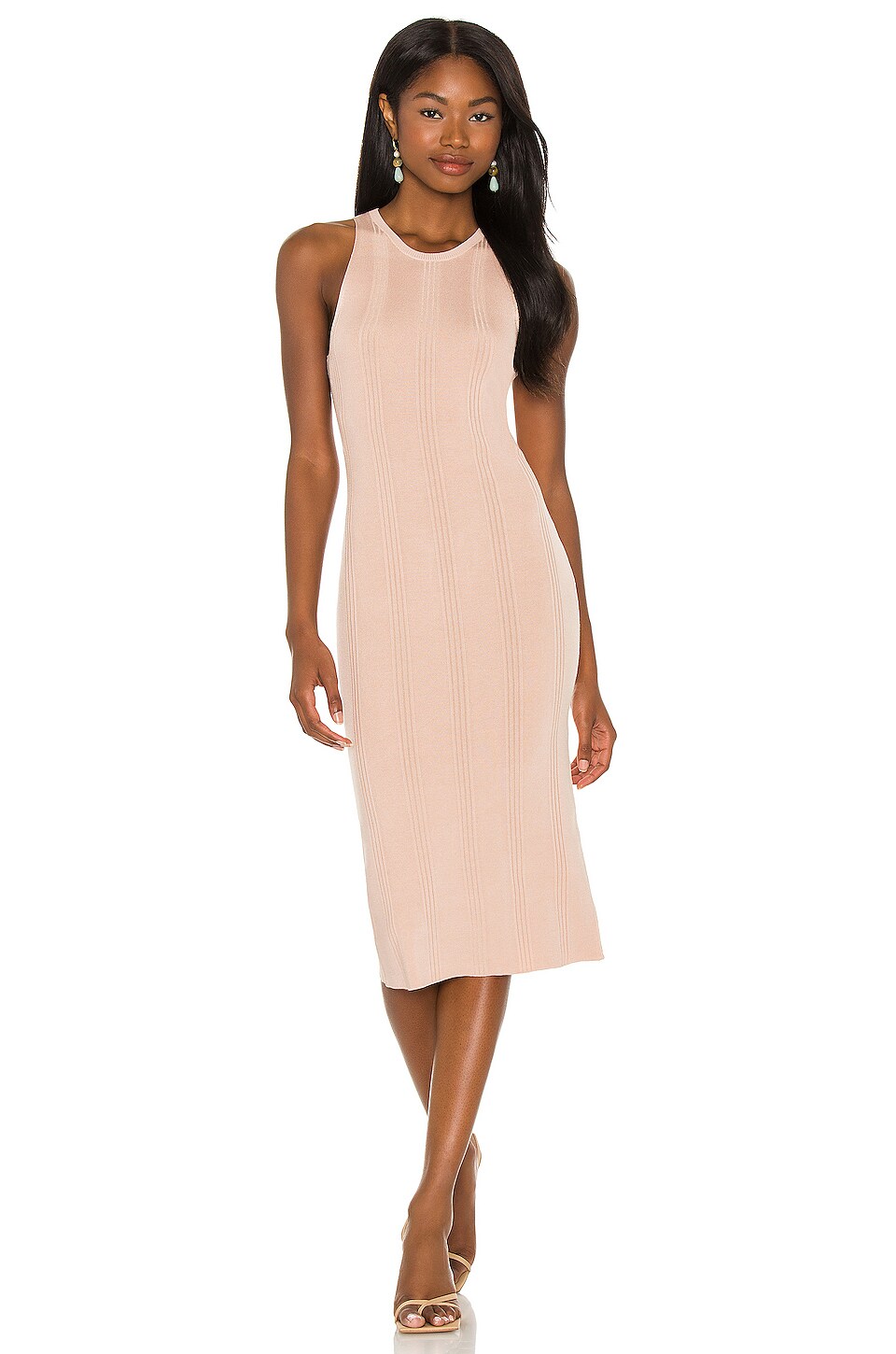 revolve variegated rib bodycon dress