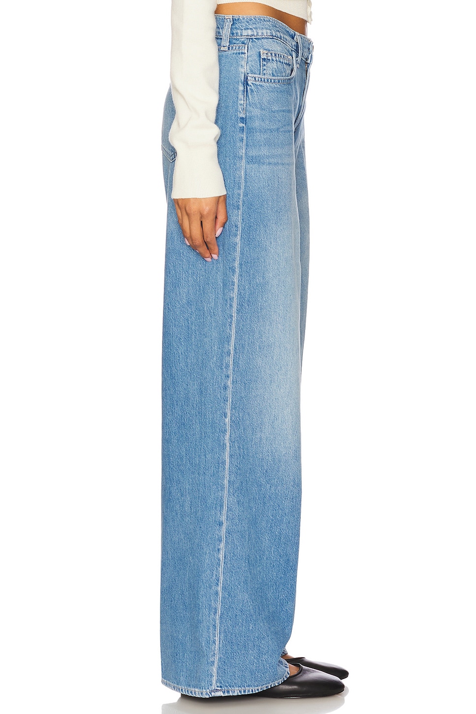 L'AGENCE Alicent High Rise Sneaker Wide Leg thumbnail