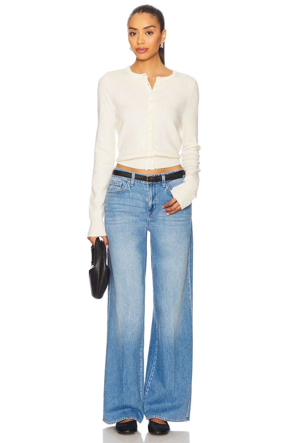 L'AGENCE Alicent High Rise Sneaker Wide Leg thumbnail