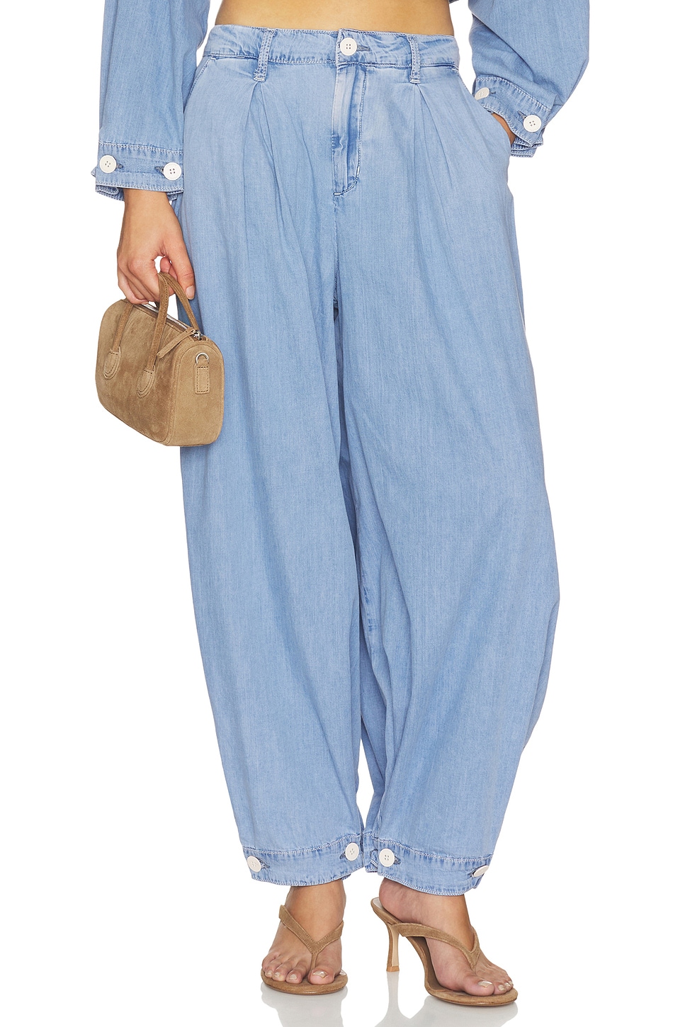 Elias Convertible Wide Leg Jeans - thumbnail 2