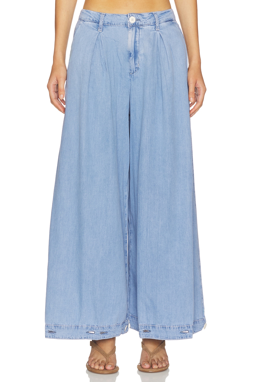 Elias Convertible Wide Leg Jeans - thumbnail 3