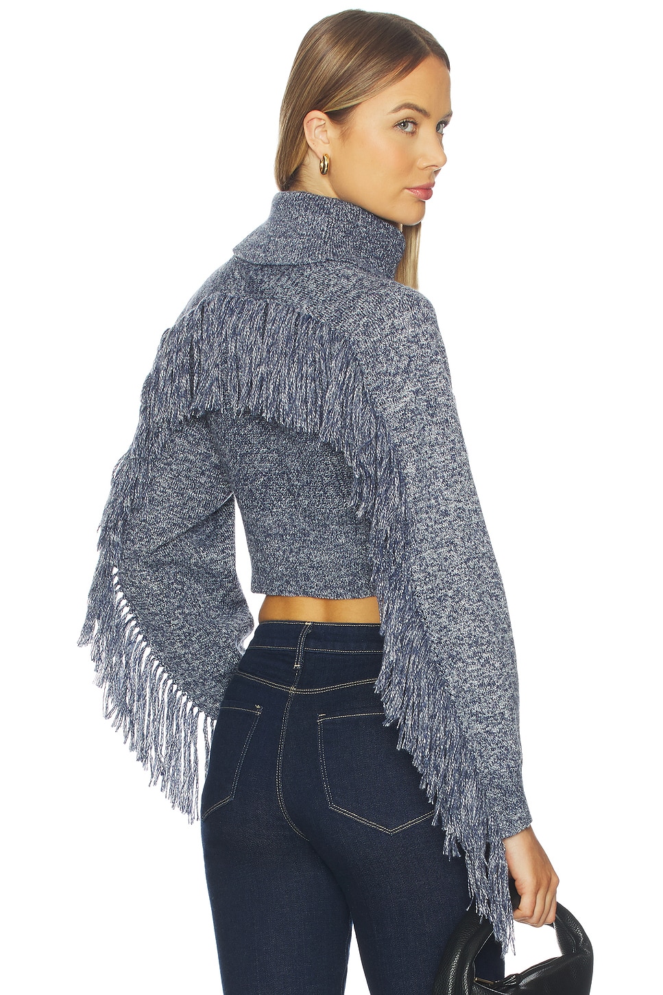 Maddison Fringe Turtleneck Sweater
