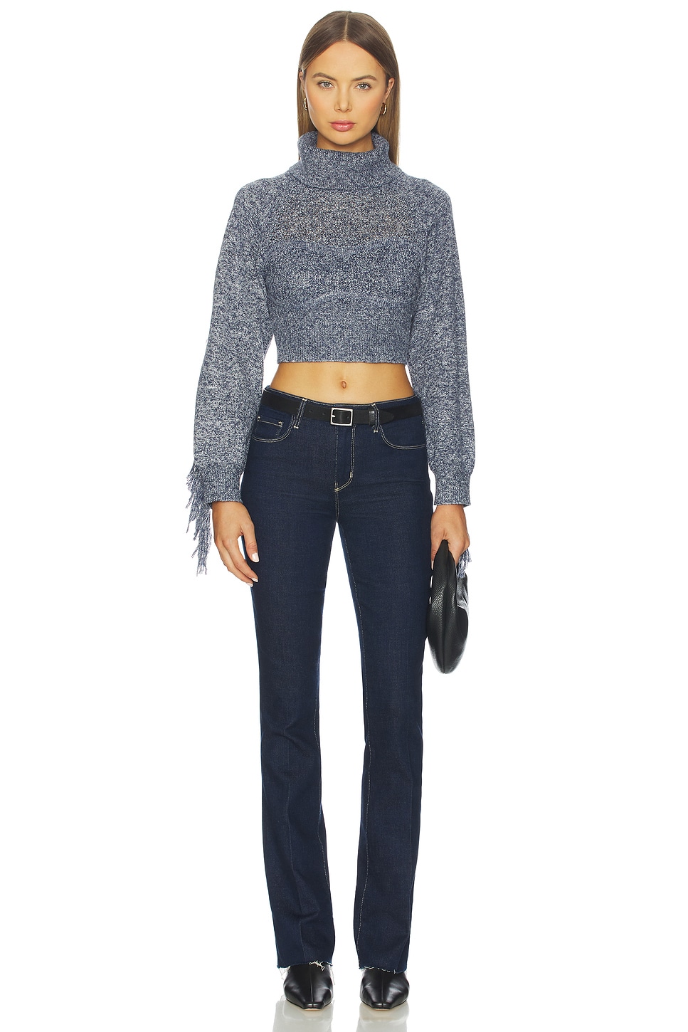 Maddison Fringe Turtleneck Sweater