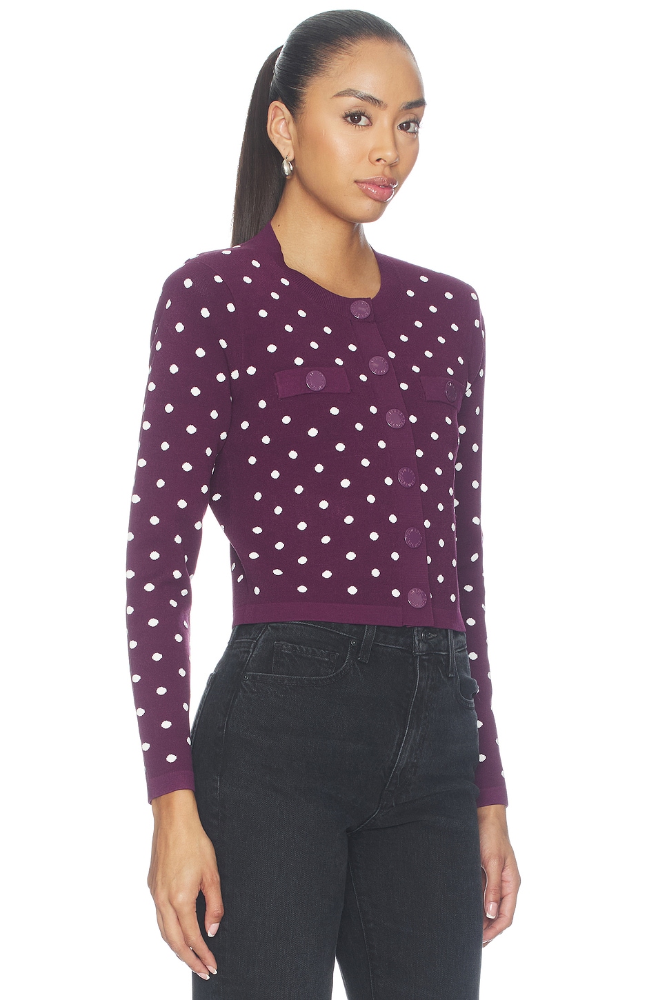 L'AGENCE Kota Jacquard Cardigan