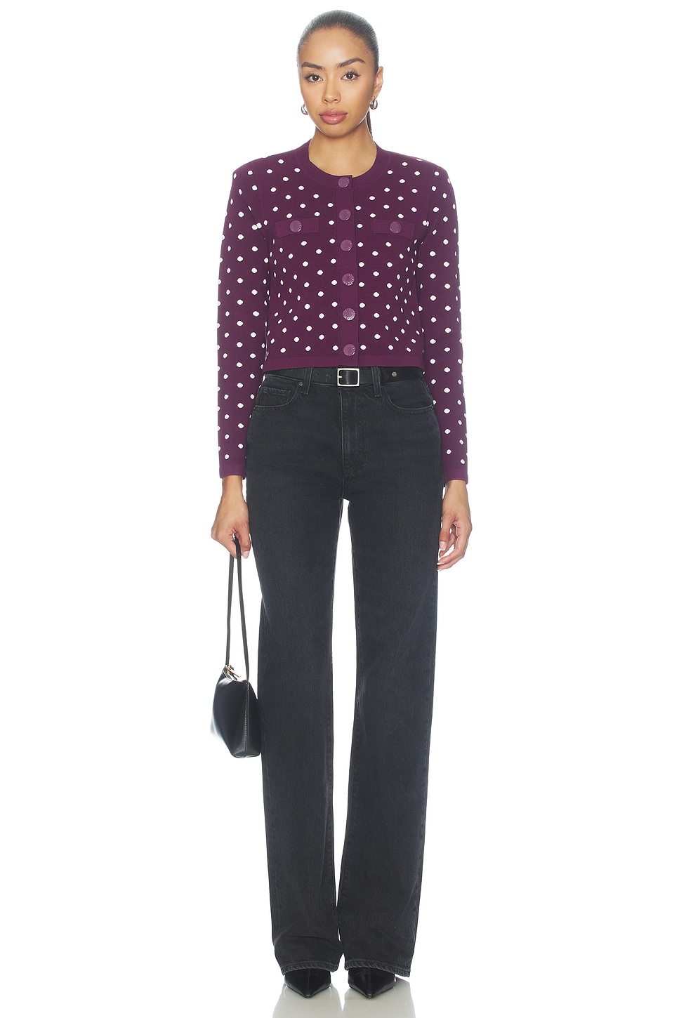 L'AGENCE Kota Jacquard Cardigan