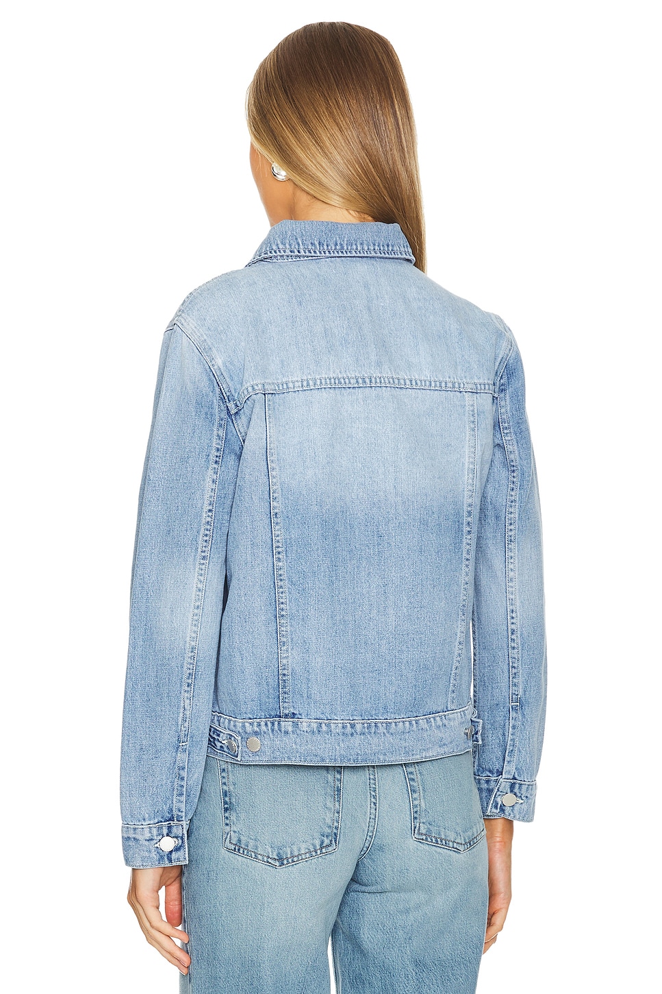 L'Agence Mack Oversized Denim Jean Jacket