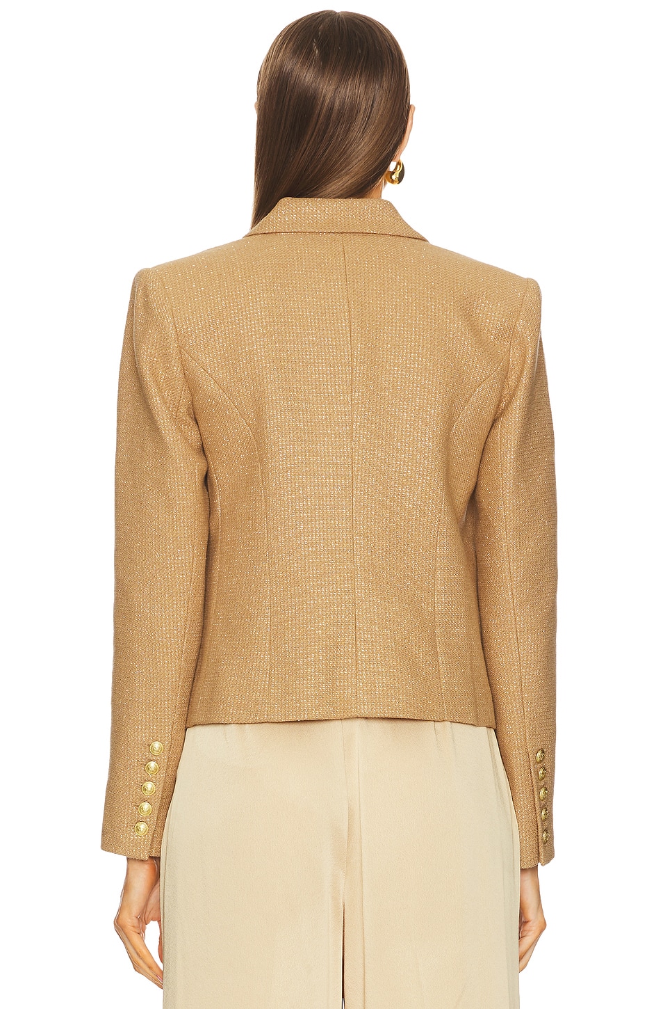 L'AGENCE Brooke Double Breasted Cropped Blazer thumbnail